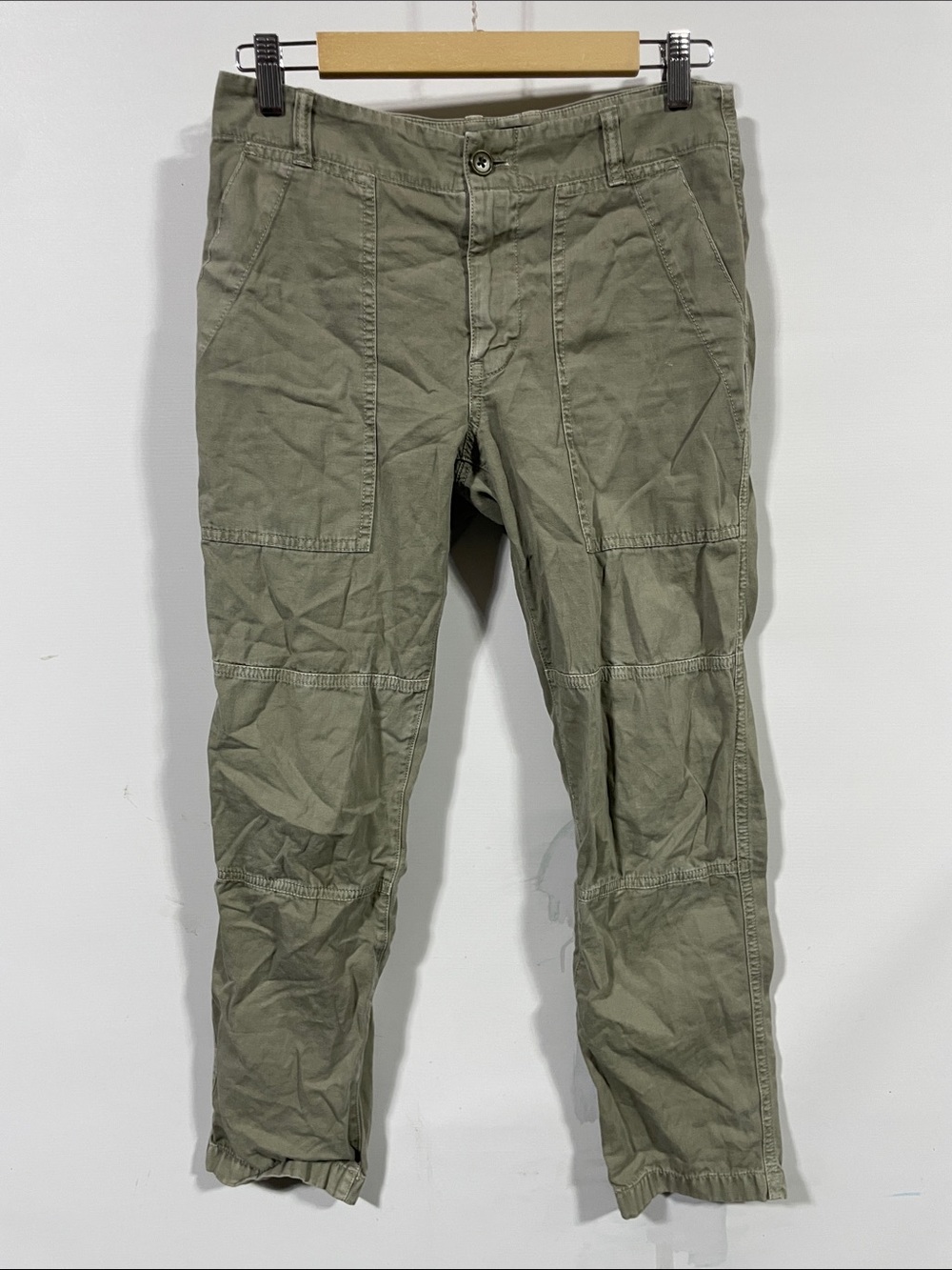 J. Crew Olive Cargo Tapered Pants